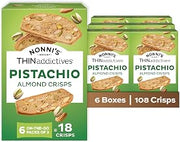 Nonni's Almond Thins, Pistachio, 6 Count, (Pack of 6)