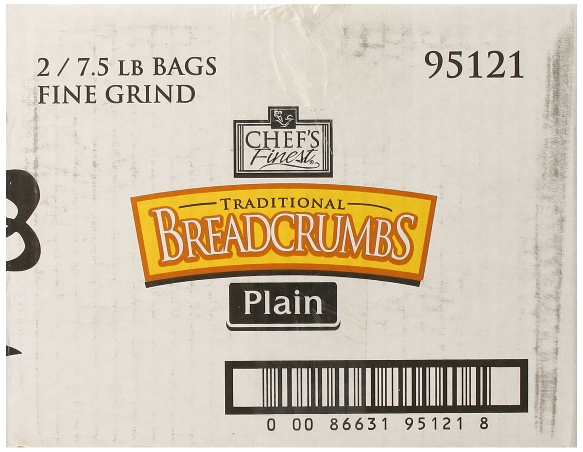 Traditional Bread Crumbs | 7.5-lbs. (Pack of 2) | Fine Grind by Chef's Finest – Fine Grind, Model 95121