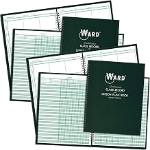 Ward WAR91016-2 WARD Combination Record & Lesson Plan Book (9-10 Weeks and 6 Periods), Pack of 2