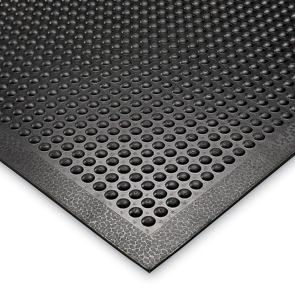 Notrax Anti-Fatigue Mat - 3X5' - Black - 3x5' by Comfort-Eze – 3x5', Rubber, Black, Model 447S3060BL