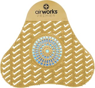 Hospeco AirWorks AWSP231 Premier Urinal Screen with Block, Citrus Grove, 5" Height x 4" Length (Pack of 12)