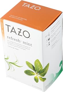 TAZO Refresh Herbal Infusion Tea, Caffeine Free, 20-Count Tea Bags (Pack of 6) ( Value Bulk Multi-pack)