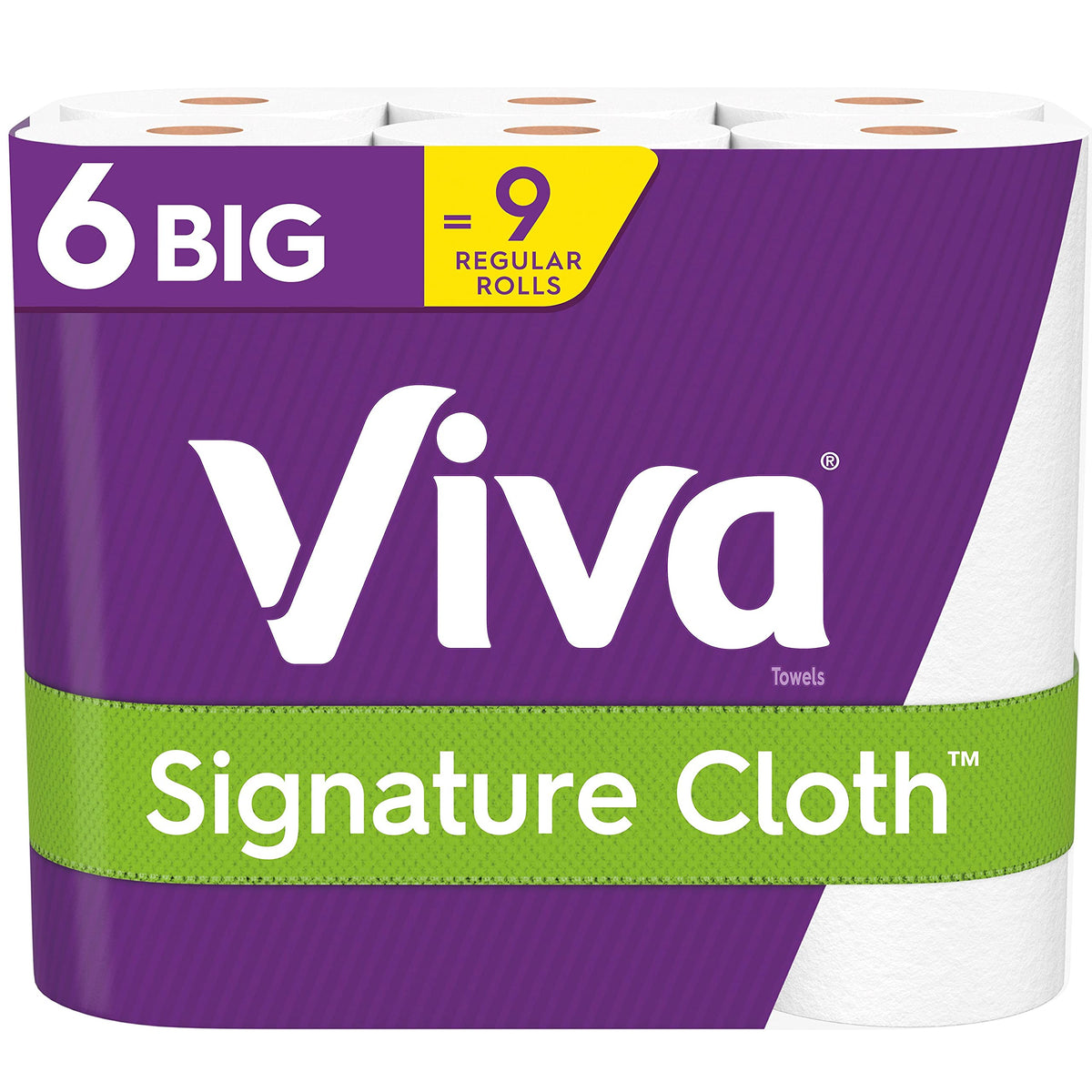 Signature Cloth by Viva – 6 Count (Pack of 1), Paper, white, Model 49425