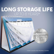 Panasonic 2 Count (Pack of 1) / Battery / Silver Household Batteries