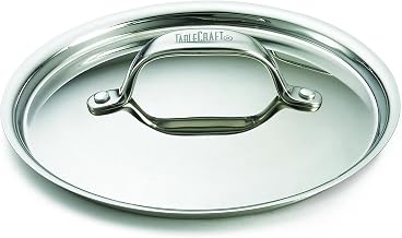 TableCraft CW2052L Tri-Ply Mini Casserole Lid, Fits 16 oz. Dish CW2052, 5⅛" Diameter, Stainless Steel & Aluminum, Dishwasher Safe, NSF Approved, 2" Height, Ideal for Precision Cooking