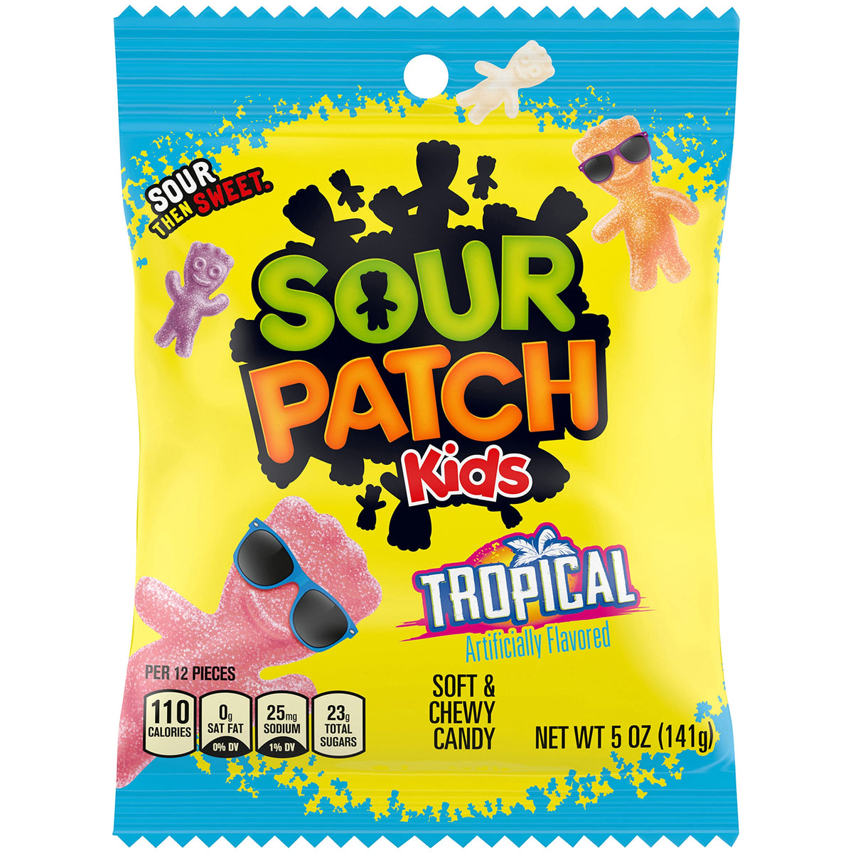 Sour Patch Kids Mixed-Fruit / 5 Ounce (Pack of 24) / Assorted Sour Candy