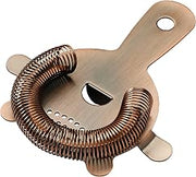 Winco 5 3/4" Copper After5 Stainless Steel Bar Strainer