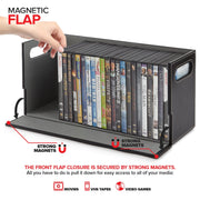 Stock Your Home Black 6 Pack / 6 / 3 Count Pack of 2 CD Racks