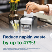 Xpressnap Napkin Dispenser Black N by Tork – 6.7" x 7.9" x 5.6" - Black - Pack of 4, Plastic, Black, Pack of 4, Model 6232100-TRP