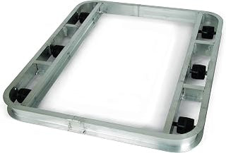 Magliner PDT364806 Aluminum Pallet Dolly, 6 Roller, Tilt, 3,600 lb Capacity, 48" Length, 4.5" Height, 36" Width