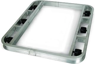 Magliner PDT364806 Aluminum Pallet Dolly, 6 Roller, Tilt, 3,600 lb Capacity, 48" Length, 4.5" Height, 36" Width