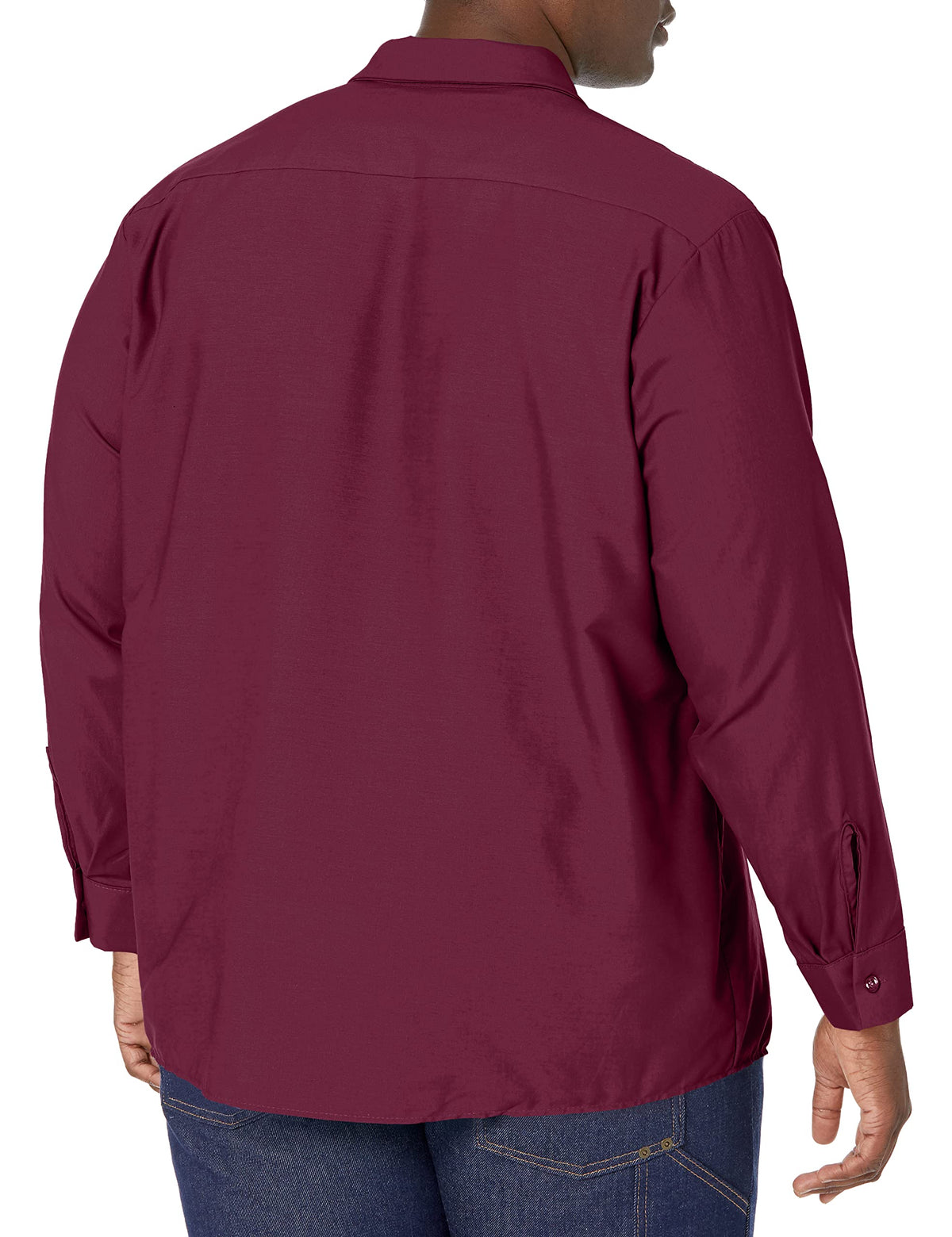 Long Sleeve Industrial Solid Work Shirt Burgundy Small - 5 Pack by Red Kap – Burgundy, Pack of 5, Model SP14