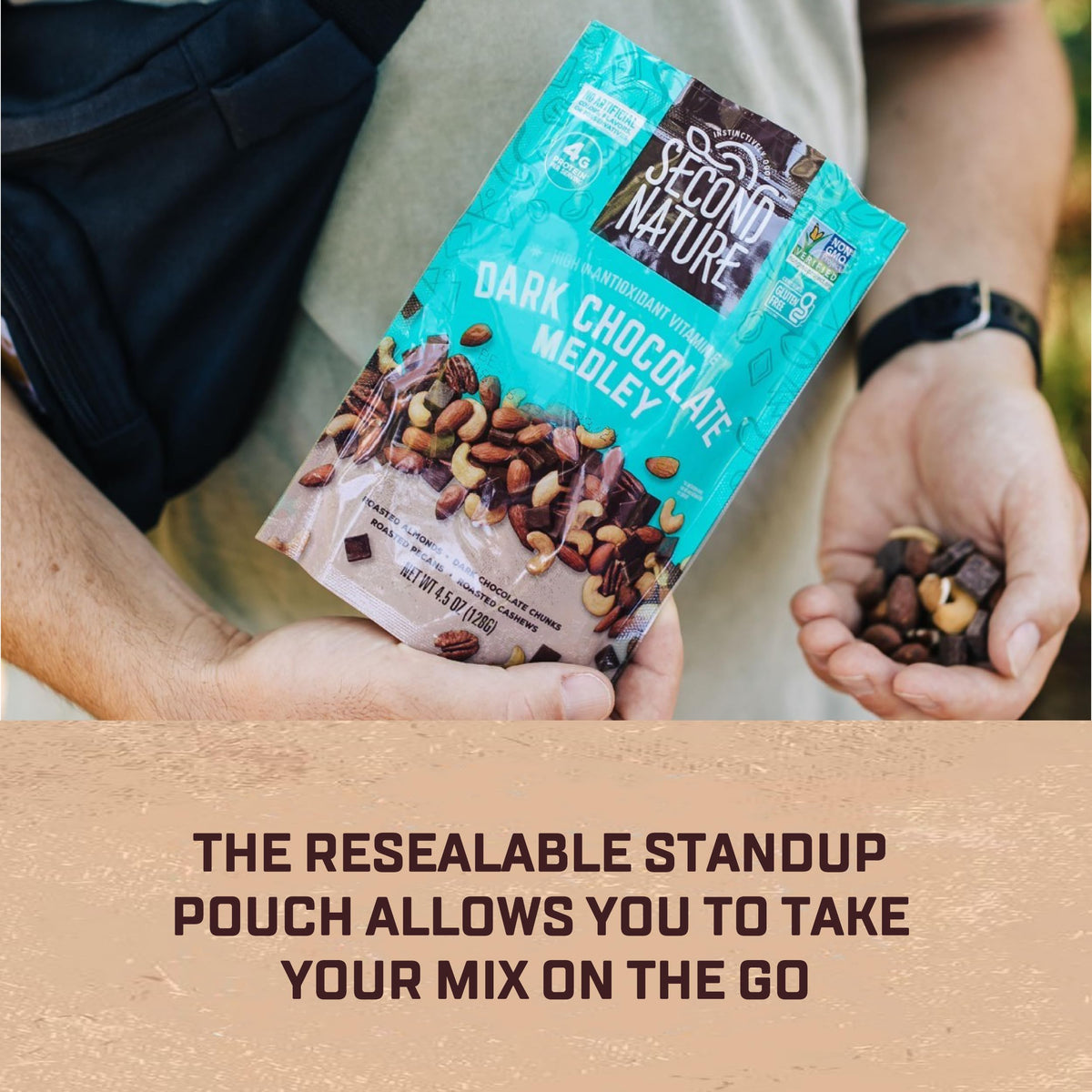 Second Nature Dark Chocolate / 12 Ounce (Pack of 1) / Torquise Snack & Trail Mixes