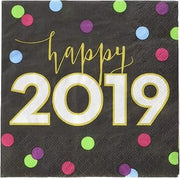 Creative Converting New Year Cheers Beverage Napkins, Multicolor