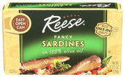 fancy sardlines in 100% Olive Oil by Reese – 4.38 Ounce (Pack of 10), Natural, Pack of 10