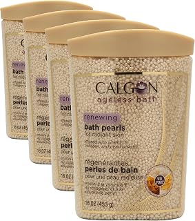 Calgon Ageless Bath Series Renewing Pearls, 16 oz. (Pack of 4)