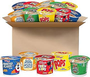 Kellogg's Breakfast Cereal Cups, Kids Snacks, Family Breakfast, Variety Pack (24 Cups)