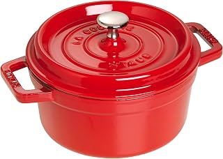 STAUB Round Cocotte - 9Qt - Cherry