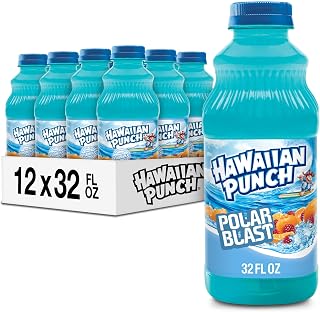 Hawaiian Punch Polar Blast 32oz Bottle, 12 Pack