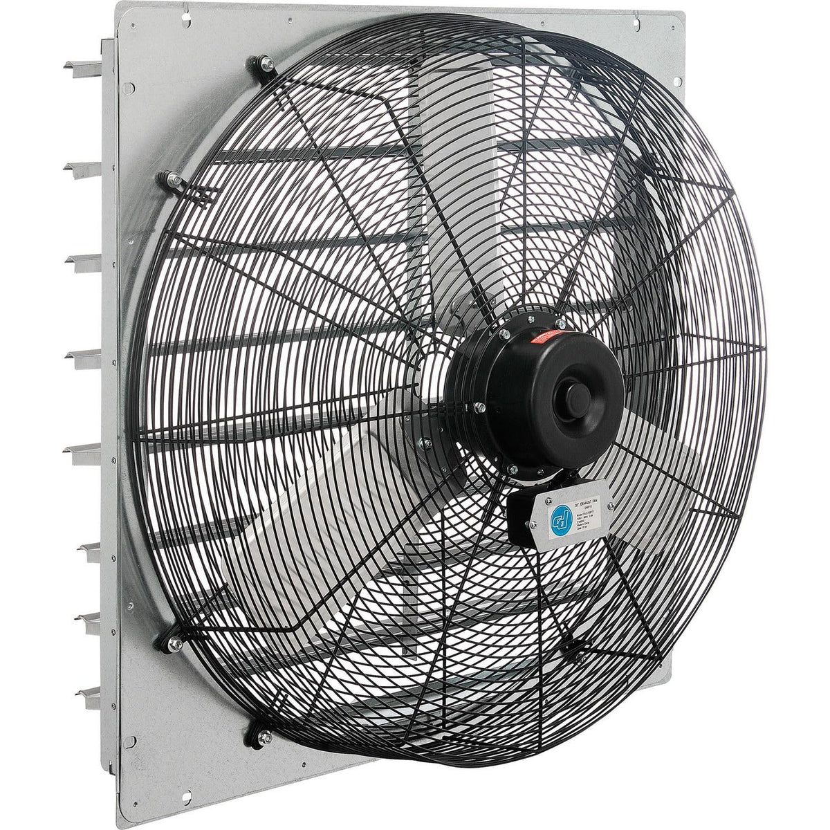 30" Exhaust Ventilation Fan With Shutter by CD-2 – 30 inches, Alloy Steel, Black, Model 294498A