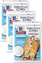 McCormick Greek Style Gyro Seasoning with Tzatziki Sauce Mix, 1.5 oz (Pack of 3)