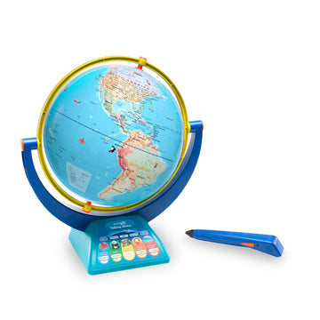 GeoSafari Talking Globe Featuring Bindi Irwin by Educational Insights – Plastic, Multicolor, Model 8888