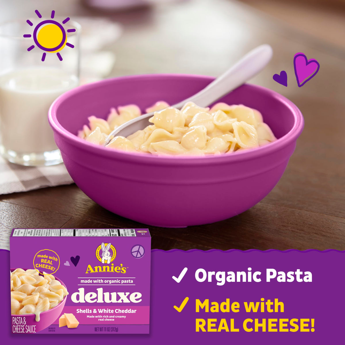 Annie's Homegrown White Cheddar / 11 Ounce (Pack of 12) / Natural Macaroni & Cheese