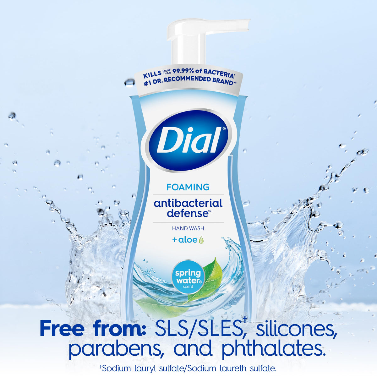 Antibacterial Foaming Hand Wash Fresh Pear Pack of 6 with Spring Water Foaming Hand Wash Refill Pack of by Dial – Pack of 6