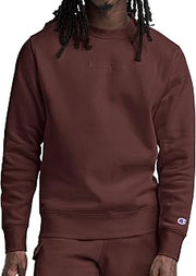 Champion Men's Crewneck Fleece Sweatshirt, Standard Fit, Midweight, Script Logo, Available in Regular and Big & Tall
