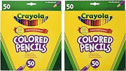 Crayola 50ct Long Colored Pencils (68-4050) Pack of 2