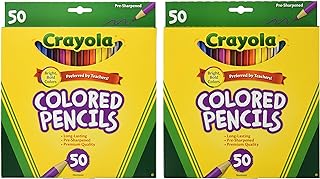 Crayola 50ct Long Colored Pencils (68-4050) Pack of 2