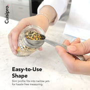 Measuring Cup & Spoon Set SS by Cuisipro – Medium, 0.24 liters_per_day, Stainless Steel, Model 747143