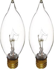 Satco Products S3773 120-Volt 15CA8 Candelabra Base Clear Light Bulb