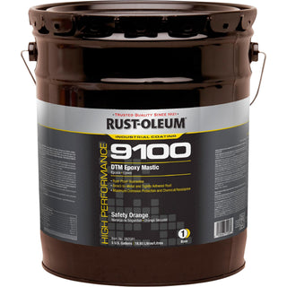 9100 System DTM Epoxy Mastic Safety Orange by Rust-Oleum – 5 gal, Blend, Safety Orange, Model 297081