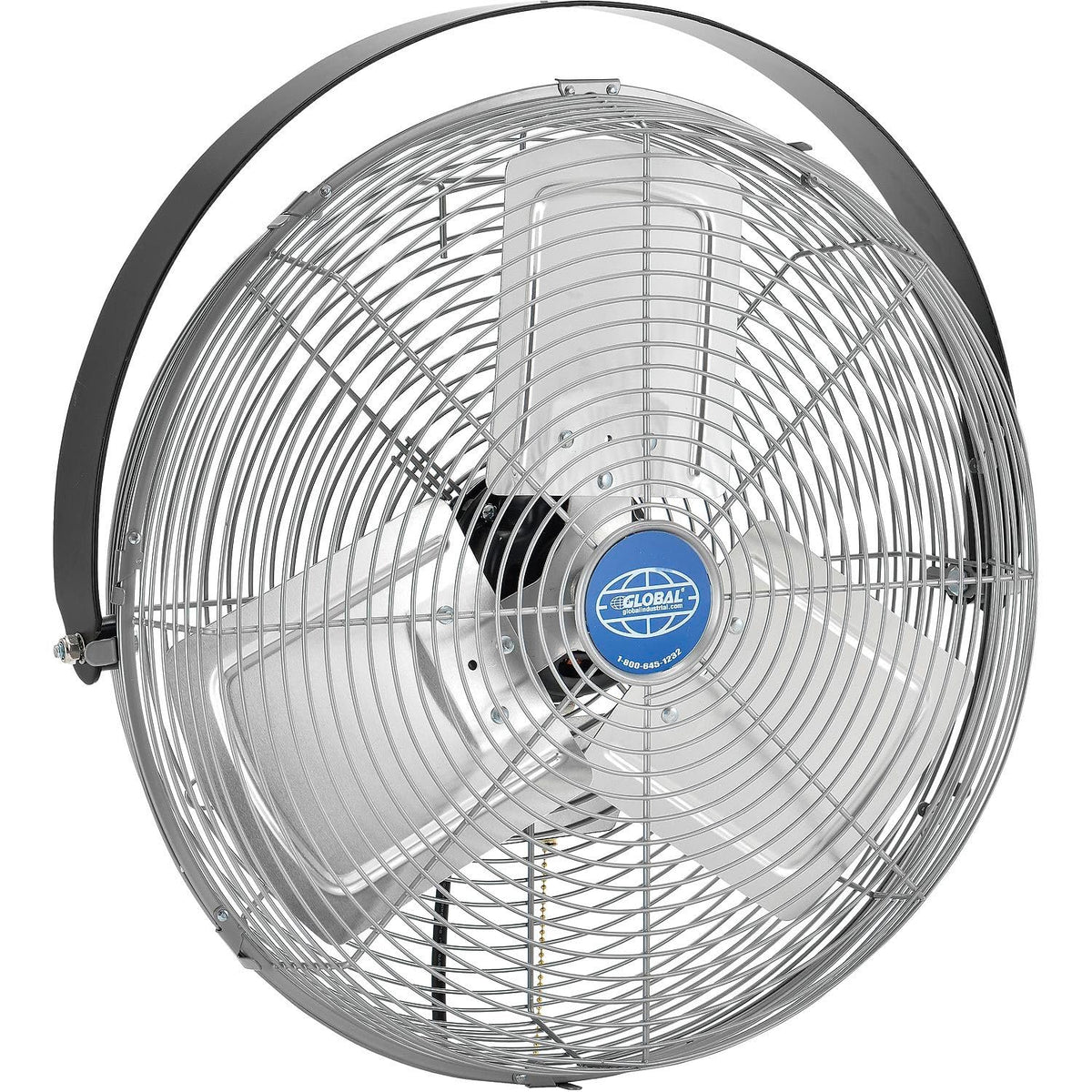 18" Double Arm Loading Dock Fan by Global Industrial – Small, Metal, Yellow, Model 292746