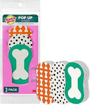 Scotch-Brite Dog Pop Up Non-Scratch Sponges, 3 Pack