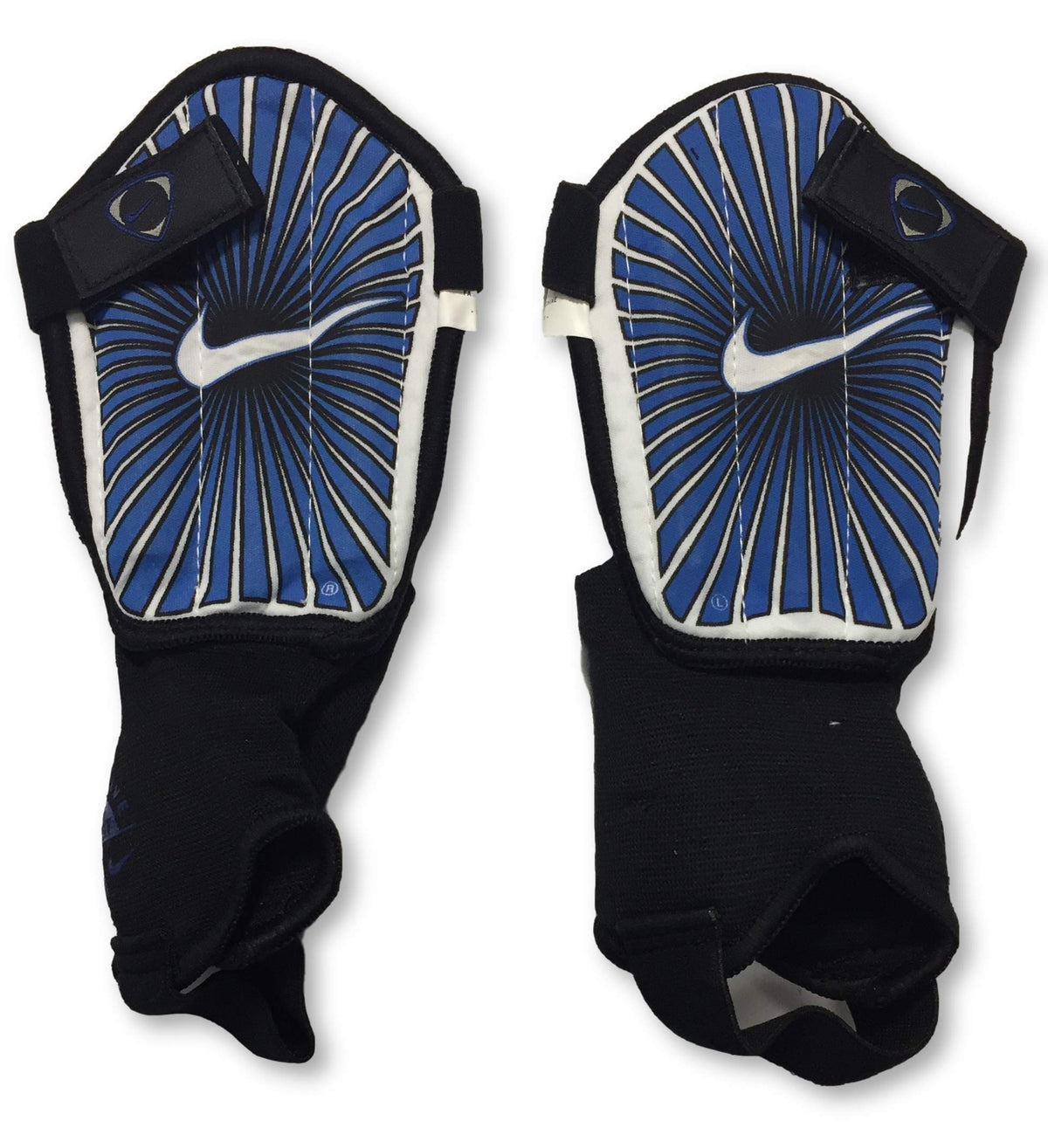 Junior Youth Tri Shield Football Shin Guard Shinpad - Blue/Black (Large 13-Adult) by Nike – Commercial Grade