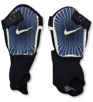 Junior Youth Tri Shield Football Shin Guard Shinpad - Blue/Black (Large 13-Adult) by Nike – Commercial Grade
