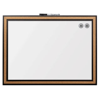 Dry-Erase Board/Whiteboard by Quartet – 23"W x 17"H, painted steel, Black, Model 13765