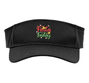 Fiesta Friday Sport Sun Visor by Great Fiesta Friday Apparel – Polyester, Black