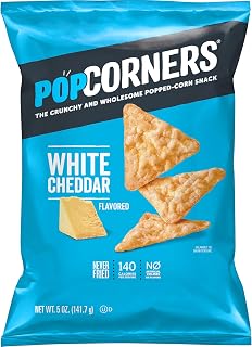 Popcorners Original Cheddar, Popped Corn Chips (5oz)