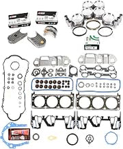 MA-9761299278-2 Full Gasket Set Pistons Bearings Compatible With/For 95-99 Chevrolet Oldsmobile Ponitac 3.1L