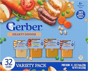Gerber Stage 2 Nourishing Blends Hearty Dinner Baby Food, 4 Oz, 32 Pack