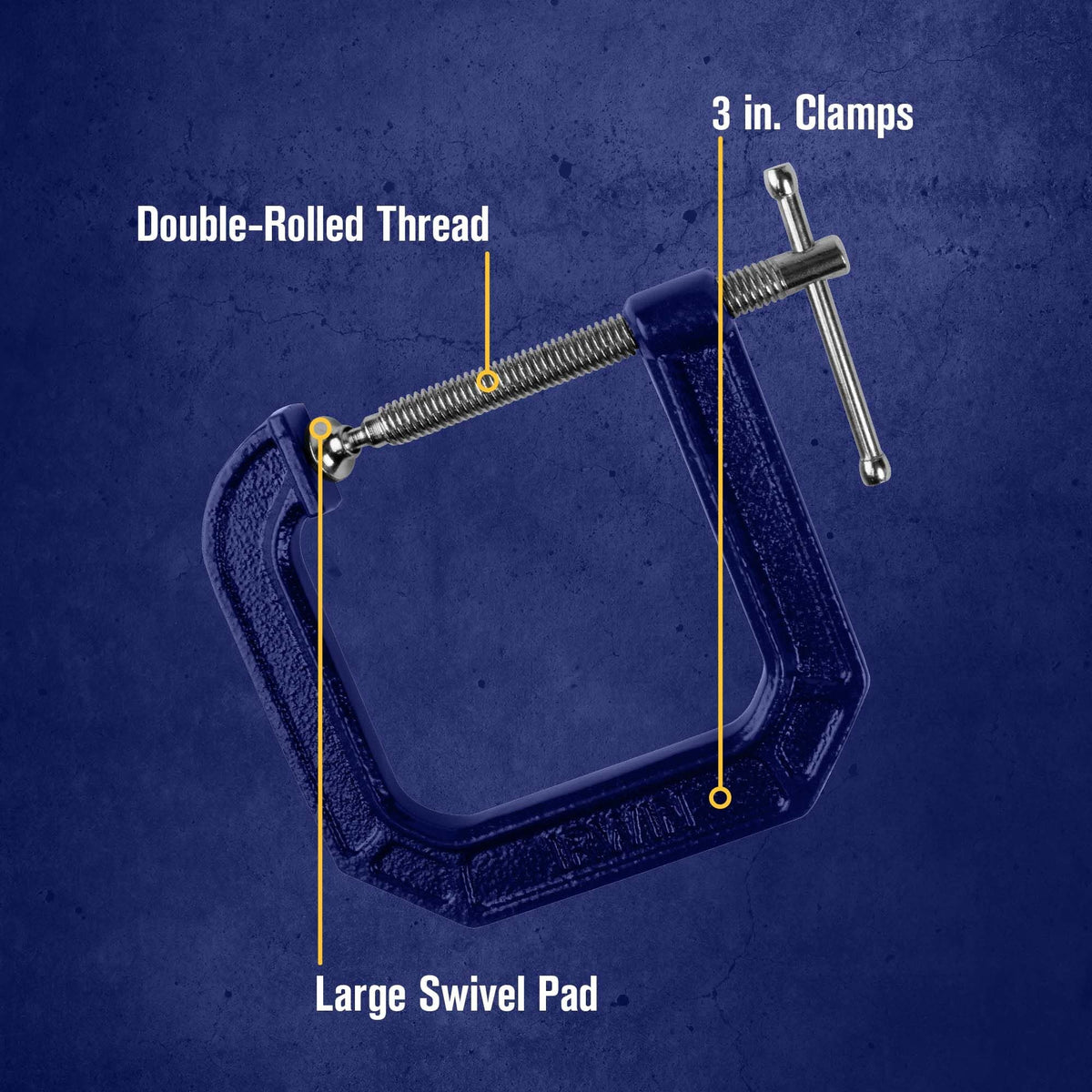 IRWIN 3 in (Pack of 5) / Deep Throat / Multi C-Clamps