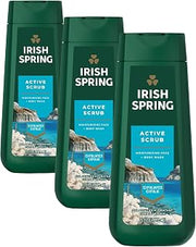Irish Spring Active Scrub Body Wash for Men, 20 Oz (Pack of 3)