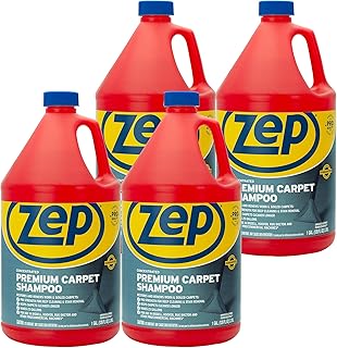 Zep Premium Carpet Shampoo - 1 Gal (Case of 4) - ZUPXC128 - Deep Cleaning and Stain Removal for Carpet Machines