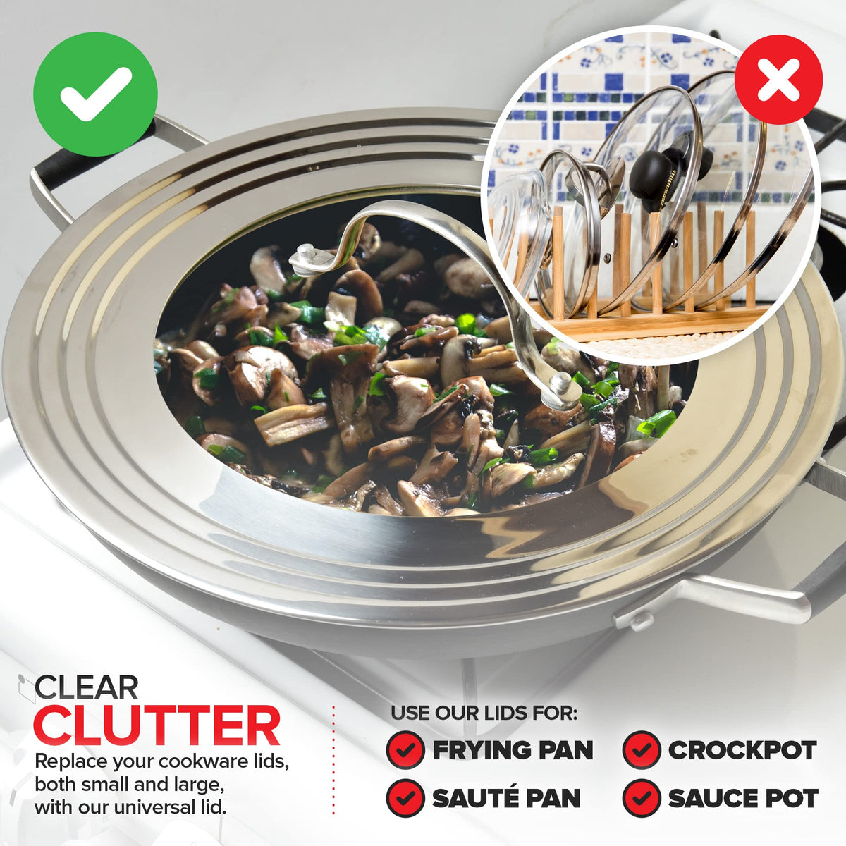 Modern Innovations Silver - Stainless Steel / 1 / 1 Lid - Stainless Steel Lids
