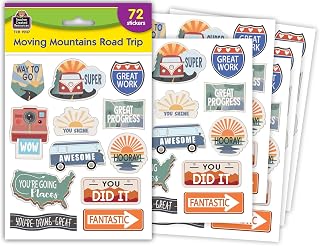 Teacher Created Resources Moving Mountains Road Trip Stickers (TCR9237)