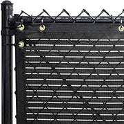 FenceScreen Commercial Privacy Screen, UV-Resistant Mesh 6ft x 50ft, Black | Polypropylene Outdoor Windscreen with Reinforced Edges Brass Grommets Heavy Duty Cover for Yard Garden Pool | Easy Install