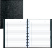 Blueline MiracleBind™ Notebook, Lizard-Like Hard Cover, 150 Repositionable, Refillable Pages, 9.25" x 7.25", Black (AF9150.81)